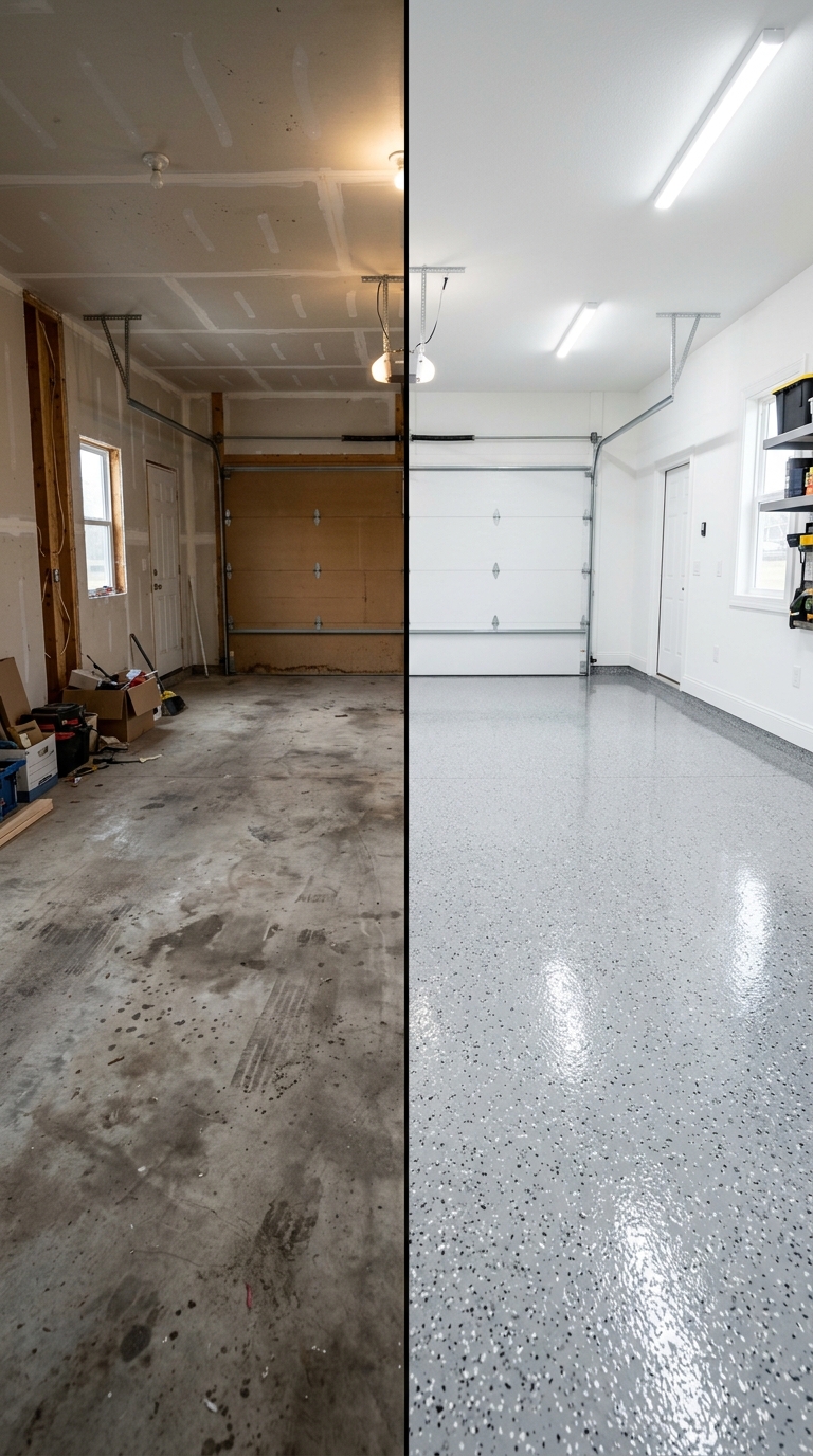Epoxy garage floor Sugar Land TX